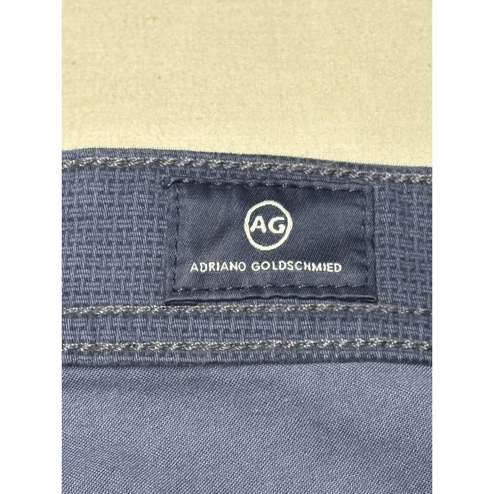 AG‎ Adriano Goldschmied Everett Slim Straight Pants Navy Blue Mens 40x29 1794SUD